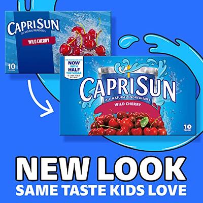 Capri Sun 100% Juice Berry Naturally Flavored Juice Drink Blend, 10 ct Box,  6 fl oz Pouches