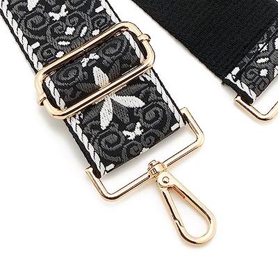 1.5 wide Replacement striped handbag strap with silver hardware