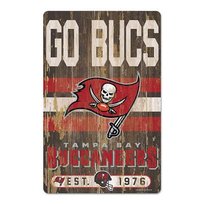 NFL Round Distressed Sign: Tampa Bay Buccaneers