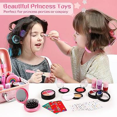 Kids Makeup Kit for Girl Toys, Washable Real Girl Makeup Kit Little  Princess Girls Toys, Children Pretend Play Make up Set Kids Toys for 3-10  Year Old