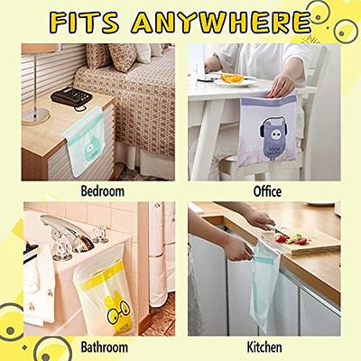 Small Trash Bag 2.6 Gallon Garbage Bags Forid Bathroom Trash Can Liners for Bedroom Home Kitchen 150 Counts 5 Color
