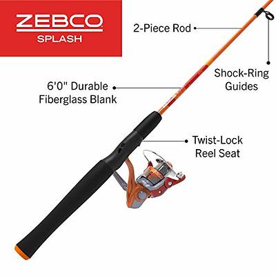 Zebco Omega Pro Spincast Reel and Fishing Rod Combo, 6-Foot 2