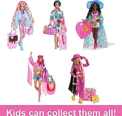 Barbie Extra Fly Doll with Desert-Themed Travel Clothes & Accessories,  Fringe Jacket & Oversized Bag