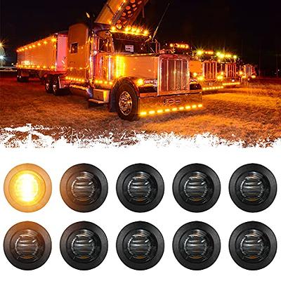 PSEQT 3/4 Round LED Side Marker Lights Clearance Turn Signal