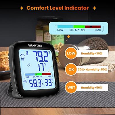 SMARTRO SC92 Professional Indoor Outdoor Thermometer Wireless Digital Hygrometer  Room Humidity Gauge Temperature and Humidity Meter & Pro Accuracy  Calibration - Yahoo Shopping