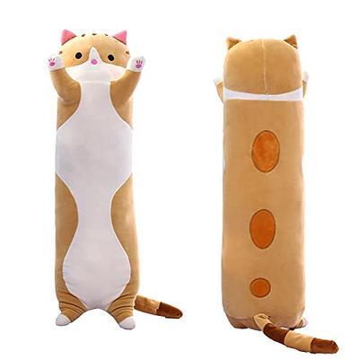 Mewaii Long Cat Plush Body Pillow, 36” Cute Pink Cat Stuffed Animals Soft  Plushies, Kitten Plush Throw Pillow Doll Toy Gift for Girlfriend