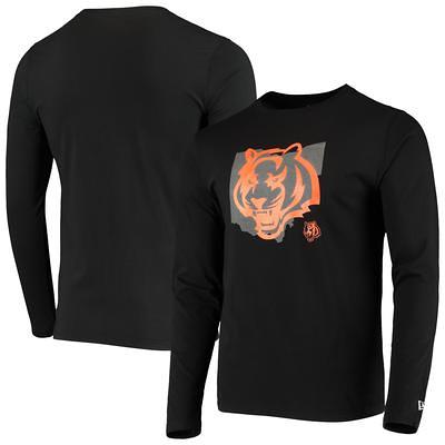 Cincinnati Bengals New Era Current Day Long Sleeve Hoodie T-Shirt - Orange