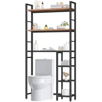 TUOXINEM Small Bathroom Storage Cabinet with One Rod for Small Spaces,Over  The Toilet Storage Cabinet for Bathroom Storage,Slim Toilet Paper Storage  Cabinet with 4 Tier Design,Fit Mega Roll (White)