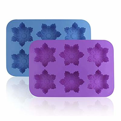 Snowflake Chocolate Molds Soap Silicone Ice Tray Cake Jelly