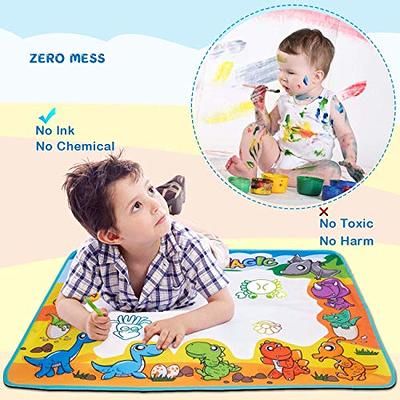 Water Doodle Mat - Kids Painting Writing Doodle Toy Mat - Color Doodle Drawing  Mat Bring Magic Pens Educational Toys For Age 2 3 4 5 6 7 Year Old