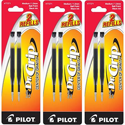 TUL Gel Pen Refills Medium Point 0.7 mm Black Ink Pack Of 2