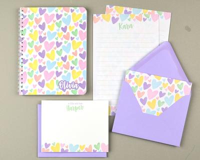 Girls Stationery Set Girls Stationary Personalized Stationary