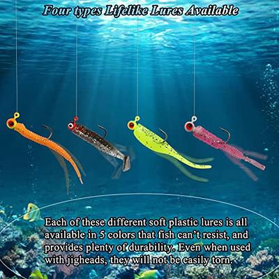  Fishing Lures for Freshwater - 20PCS Soft Plastic T