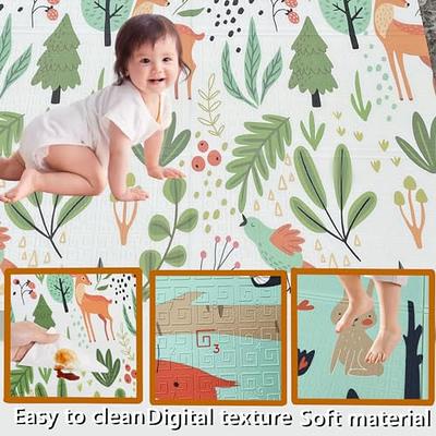 Jumpoff Jo 77 x 70 Waterproof Foam Padded Baby Play Mat Extra Large Oh Deer | Target