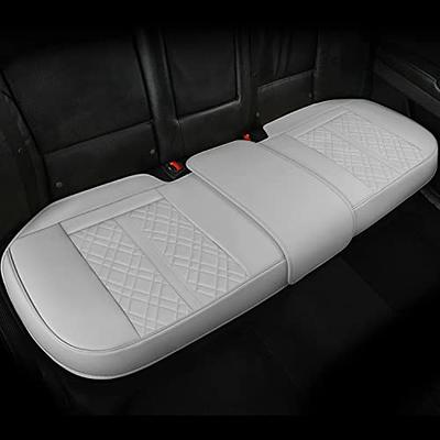 Motor Trend Black Faux Leather Full Set Car Seat Covers for Truck SUV,  Padded Front Back Car Seat Protector Cushion