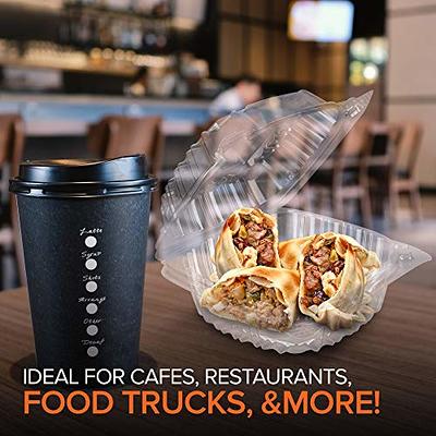 Take out Containers Food Container 200 Pack Clear Hinged Lid Plastic Togo  BOX