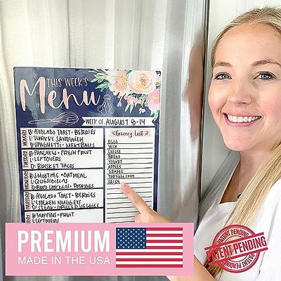 Magnolia Magnetic Dry Erase Board for Refrigerator - Meal Planner, Weekly  Dinner Menu Board for Kitchen Conversion Chart Magnet, Grocery List - Yahoo  Shopping