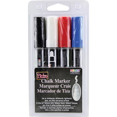 Marvy Uchida Bistro Chalk Markers Yellow Broad Point [Pack of 6 ]