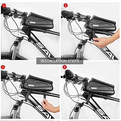 Bicycle Frame Bag With Touch Screen Compatibility