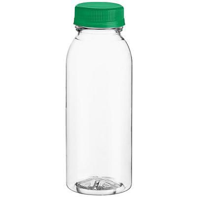 8 oz. Square Carafe PET Clear Juice Bottle