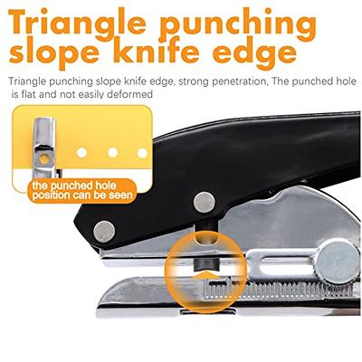 Single Hole Punch, Ticket 1-Hole Puncher- Metal Hole Punchers - One Hole Puncher Heavy Duty