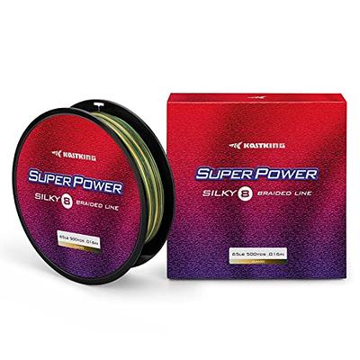 KastKing Superpower Silky8 Braided Fishing Line, Yellow, 8 Strand, 6LB,  150Yds - Yahoo Shopping
