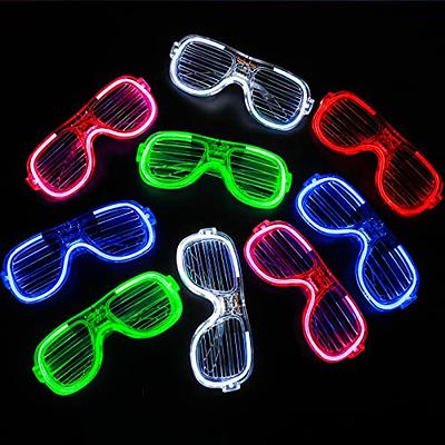 New Year Glow in Dark Party Supplies Shutter Shades LED Sunglasses 6 Color  Light up Glasses for Kids Adult - China Christmas Gifts and Present price