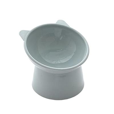 Ceramic Oblique Mouth Pet Bowls Raised Pet Bowl for Cats and Small