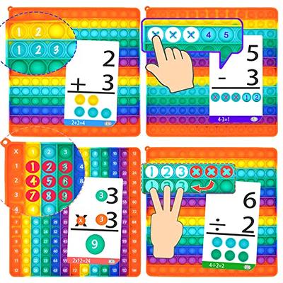 ​Multiplication Game Table Division Flash Cards 3rd Grade pop-up Fidget  Math Toy, Create Various Math Learning Toy Times Table Number Blocks