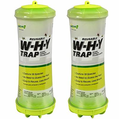 RESCUE! WHY Trap for Wasps, Hornets, & Yellowjackets – Hanging Outdoor Trap  - 2 Traps - Yahoo Shopping