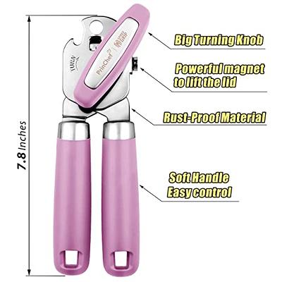 SPIDER GRIP Can Opener, No-Trouble-Lid-Lift Manual Handheld Can Opener with  Magnet, Pink - Yahoo Shopping