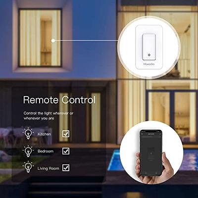 MOES ZigBee Smart Touch Wall Light Switch,Requires Tuya ZigBee Hub,No  Neutral Wire/N+L Wiring,No Capacitor,Smart Life Tuya 2/3 Way Remote  Control