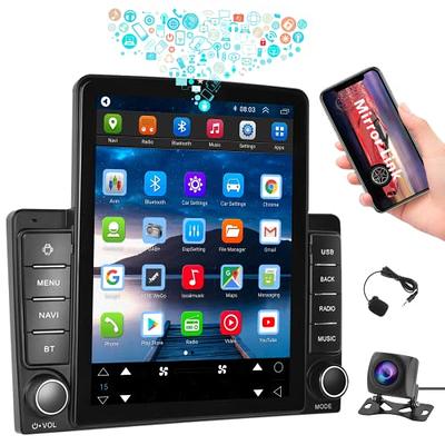 1G+32G Android Radio 10.1 Inch Double Din Car Stereo with GPS Navigation  Touch Screen Car Radios with Backup Camera, Support WiFi Bluetooth FM,  Mirror