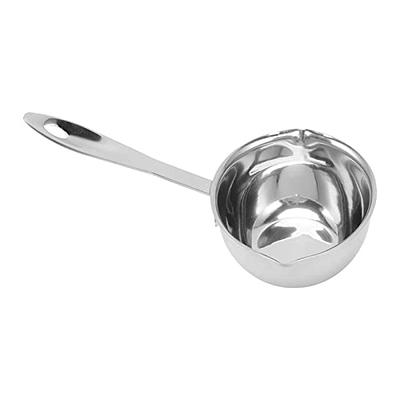 Butter Warmer Flat Bottom Stainless Steel Mini Butter Hot Pots Oil Pan  Small Saucepan for Boiling Milk Sauce Gravies