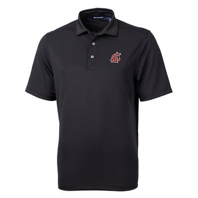 Men's Cutter & Buck Gray/White Houston Astros Virtue Eco Pique Micro Stripe Recycled Big Tall Polo