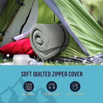 Subrtex 2 Inch Removable Cooling Mattress Topper Cover (Only Cover) with  Adjustable Straps and Zipper (Full, White)