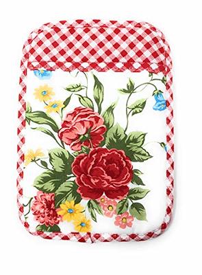 The Pioneer Woman Sweet Rose Kitchen Towel, Oven Mitt, and Pot