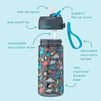 Bentgo (2) 15-oz Kids' Prints Water Bottles ,Blue