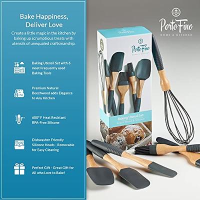 Pranski kitchen utensils set-12 pieces silicone cooking utensils set (dishwasher  safe) 392f heat resistant spatula set,kitchen utensi