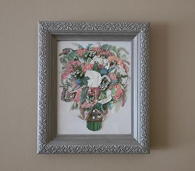 Custom Floral Preservation, Framed Pressed Flowers, Wedding Flowers Keepsake