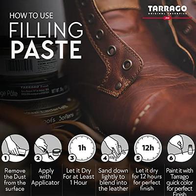 Tarrago Filling Paste - 50ml Leather Filler Repair Compound - Leather  Restoration Crack, Burns, Tears, Holes Filler for Car Seats, Furniture,  Couch, Boots, Shoes, Clothing - Colorless #00 - Yahoo Shopping