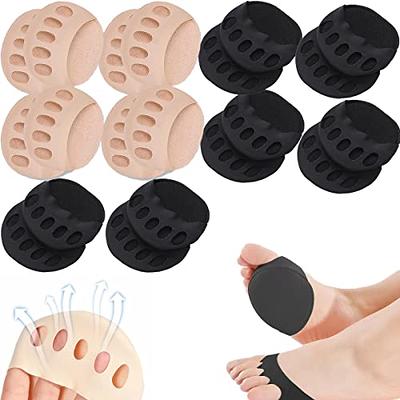 6/10 Pairs Giftors Comfort Forefoot Pad Ball of Foot Cushion Pads for Women  Soft Fabric Invisible Toeless Half Socks Metatarsal Pads Reusable for  Prevent Pain and Discomfort (6Black+ 4Beige) - Yahoo Shopping