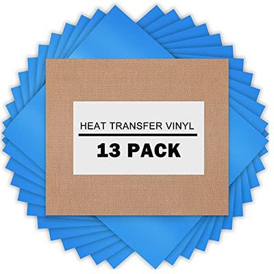 Dark Blue HTV Heat Transfer Vinyl Bundle: 10 Pack 12 x 10 Sheets - Dark  Blue Iron on Vinyl for T-Shirt, Heat Transfer Vinyl for Cricut, Silhouette