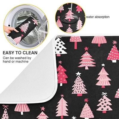 Dish Drying Pad, Kitchen Countertop Absorbent Pad, Christmas Theme