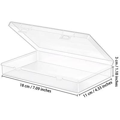 Kigley 36 Pcs Pencil Box Clear Plastic Pencil Case Plastic