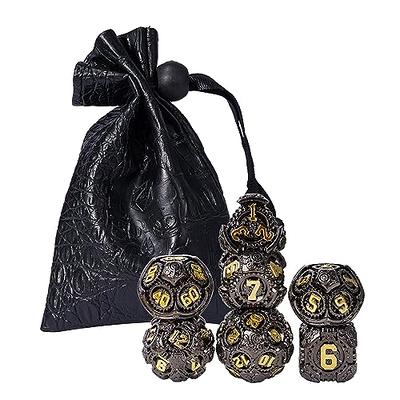 Bullet Metal Dice Set for Table Games HNCCESG 6 Sided Dice 6 Pieces Wa