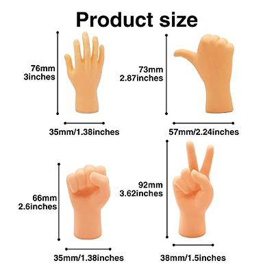 Tiny Hands for Fingers Mini Hands - 10 Pcs Small Rubber Hands Puppets Tiny  Ha