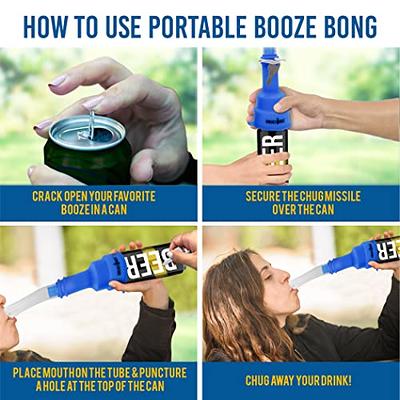 Sneaky Booze Chug Missile Beer Bong Can Chugger Snorkel Funnel Portable  Shotgunning Tool. Drinking Games Shooter for Pregame Tailgating College  Party Festivals Weddings Bachelorette Bachelor (Green) - Yahoo Shopping