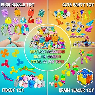 53 Pcs Party Favors for Kids Boys Girls 4-8 8-12 3-5, Fidget Pack Treasure  Box Toys for Classroom Prizes, Pinata Filler Goodie Bags Stuffers for Kids