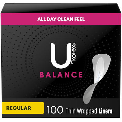 U by Kotex Balance Daily Wrapped Panty Liners, Light Absorbency